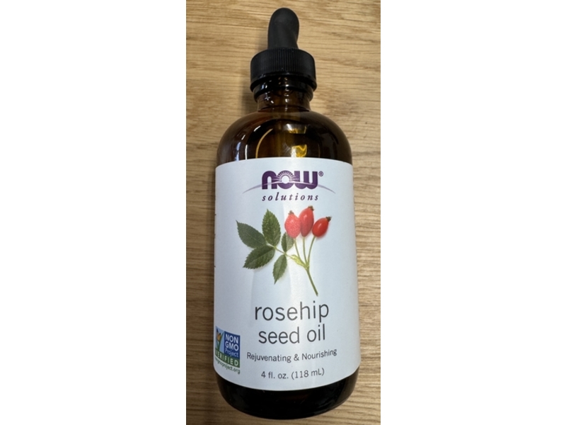 Now Solutions Rejuvenating & Nourishing Rosehip Seed Oil, 4 fl oz/118 mL