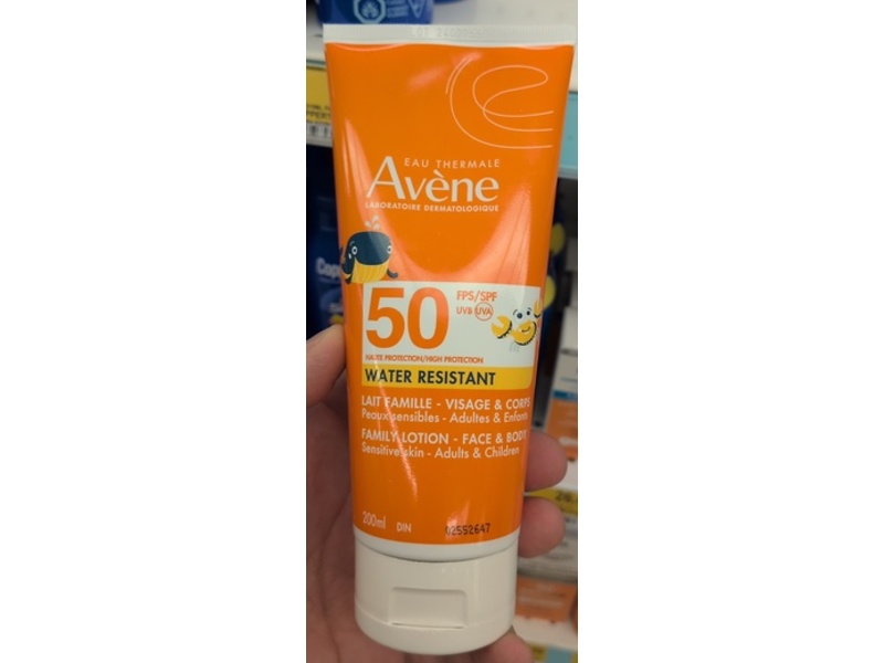Eau Thermale Avene Face & Body Family Lotion, SPF 50, 200 mL