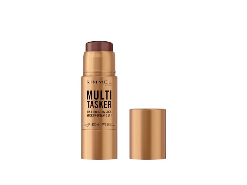 Rimmel Multi Tasker 3 In 1 Bronzing Stick, 004 Deep, 0.15 oz/4.5 g