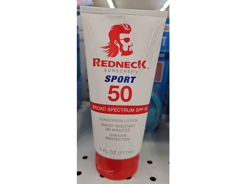 Redneck Sunscreen Lotion, Sport, SPF 50, 6 fl oz/177 mL