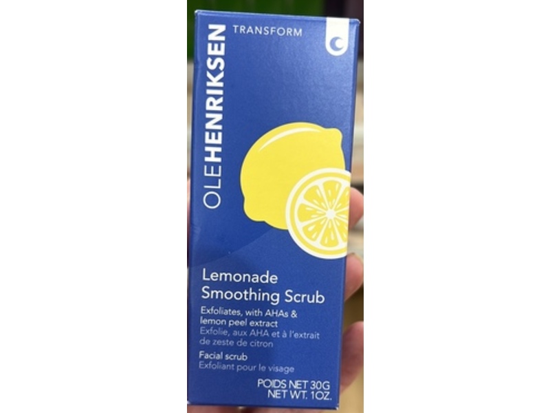 Ole Henriksen Lemonade Smoothing Scrub, AHSs & Lemon Peel Extract 1 oz/30 g