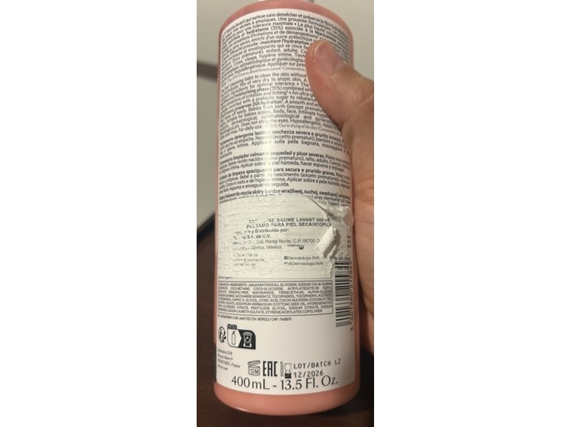 SVR Topialyse Cleansing Balm Body Wash, 400 mL