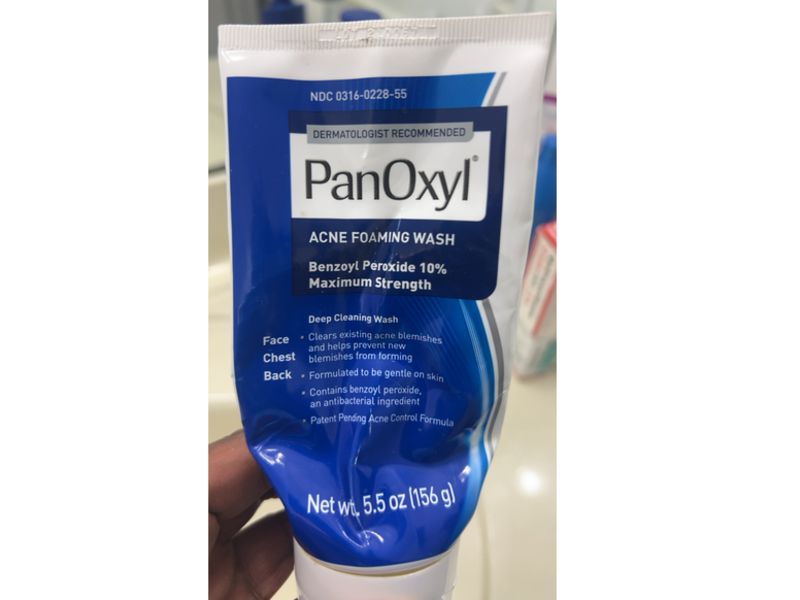 PanOxyl Acne Foaming Wash, Maximum Strength, 5.5 oz/156 g
