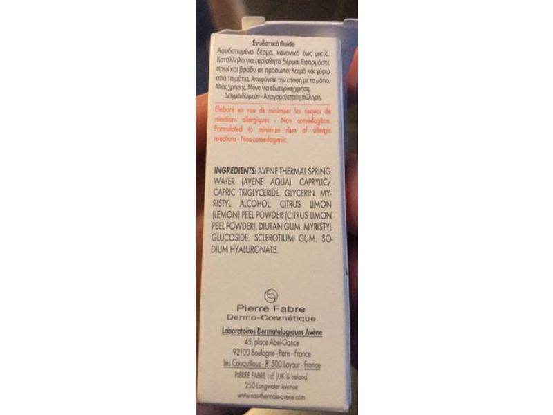 Avene Tolerance HYDRA-10 Hydrating Fluid, 0.1 fl oz/5 mL