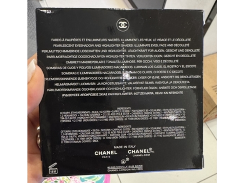 Chanel Multi-Use Eyeshadow & Highlighter Palette, Jeux De Lumieres, 0.42 oz/12 g