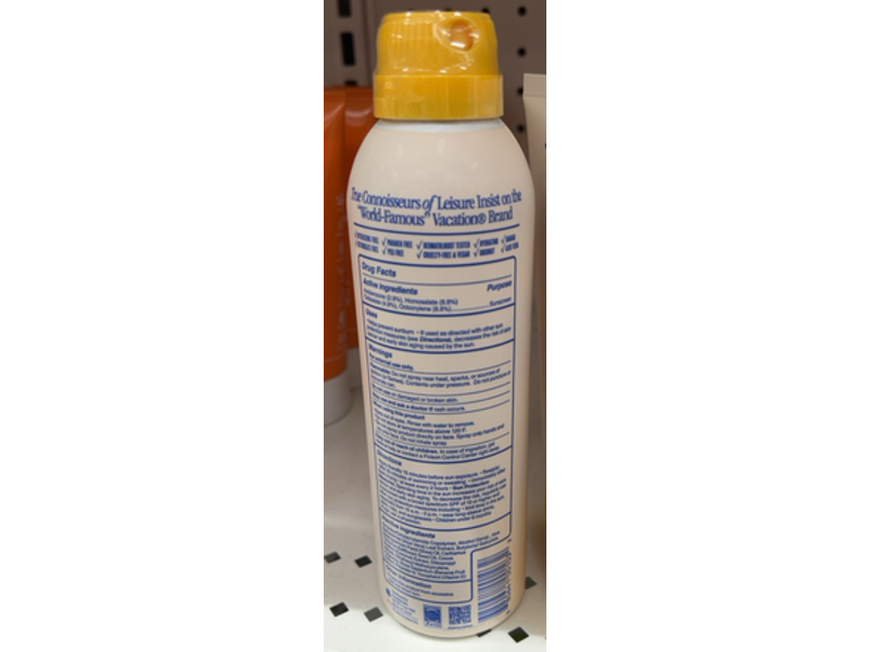 Vacation Classic Sunscreen Spray, SPF 50, 6 fl oz/177 mL