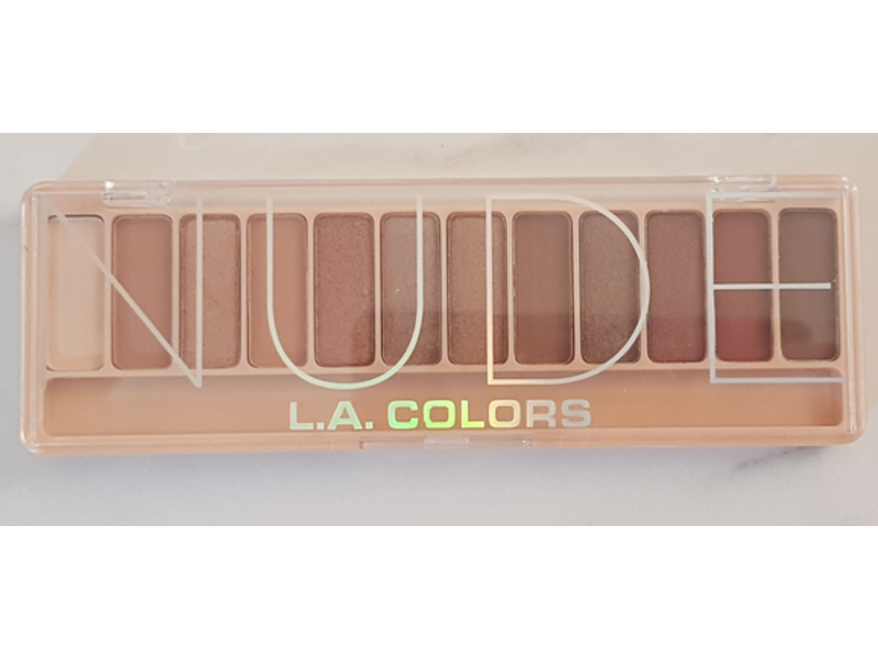 L.A Colors Color Vibe Eyeshadow Palette, Nude, 0.3 oz/8.5 g