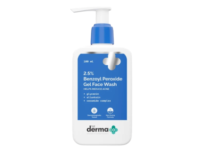 The Derma Co 2.5% Benzoyl Peroxide Gel Face Wash, 100 mL