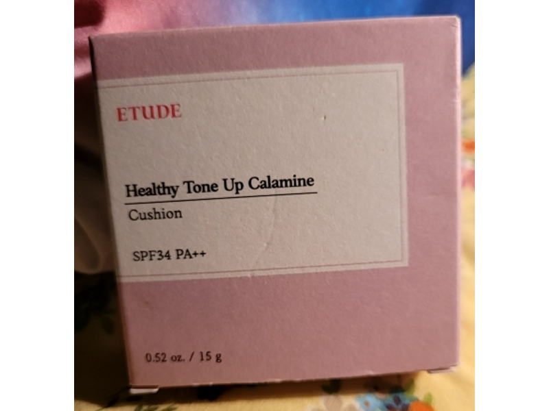 Etude Healthy Tone Up Calamine Cushion, SPF 34 PA++, 0.52 oz/15 g