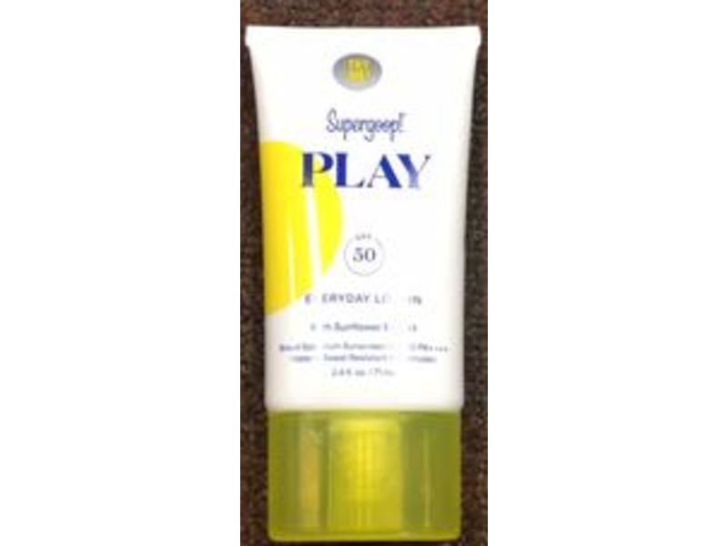 Supergoop! Play Everyday Suncreen Lotion, SPF 50, Sunflower Extract, 2.4 fl oz/71 mL