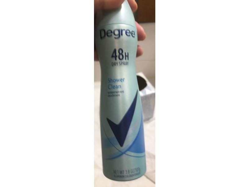 Degree Dry Spray Antiperspirant Deodorant, Shower Clean, 3.8 oz/107 g