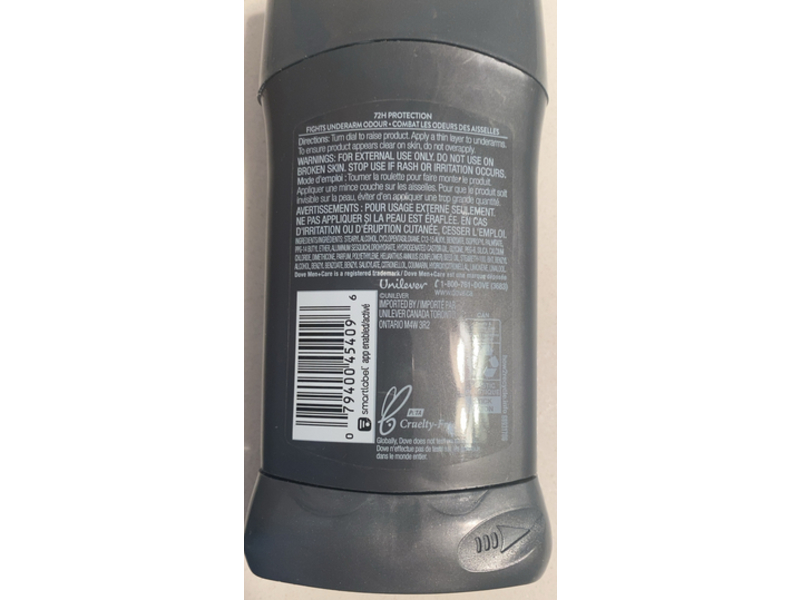 Dove Men+Care Antiperspirant Stick Stain Defense, Fresh, 76 g