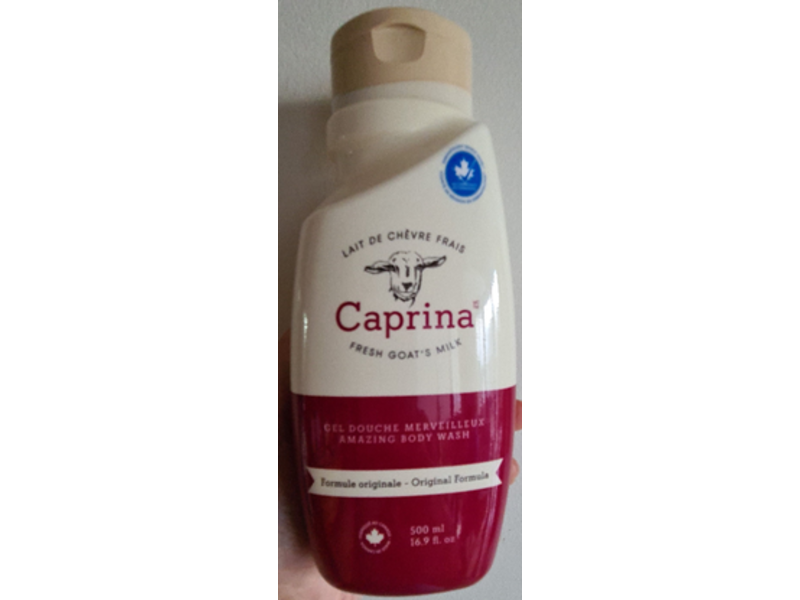 Caprina Fresh Goat's Milk Amazing Body Wash, Original Formula, 16.9oz/500 mL