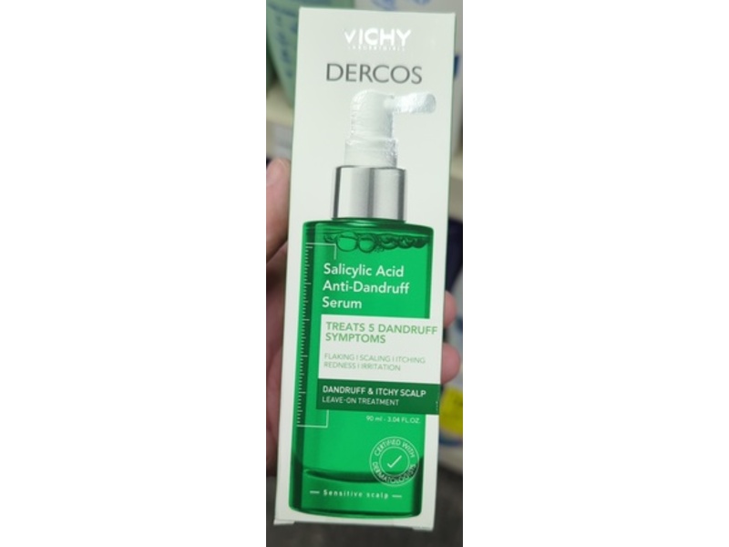 Vichy Dercos Anti-Dandruff Serum, Salicylic Acid, 3.04 fl oz/90 mL