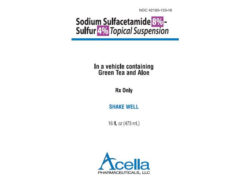 Sodium Sulfacetamide 8%-Sulfur 4% Topical Suspension, 473 mL, Acella Pharmaceuticals (RX)