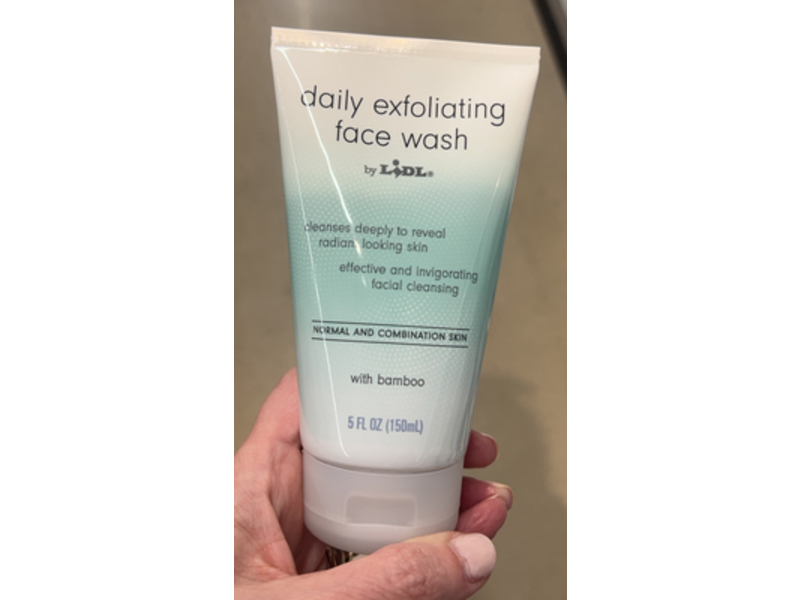 Lidl Daily Exfoliating Face Wash, Bamboo, 5 fl oz/150 mL