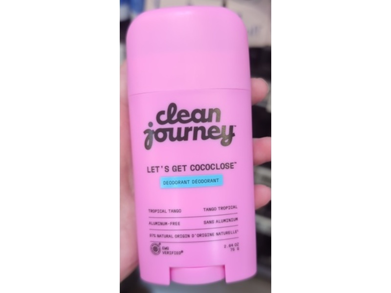Cleanjourney Aluminum-Free Deodorant, Topical Tango, 2.64 oz/75 g