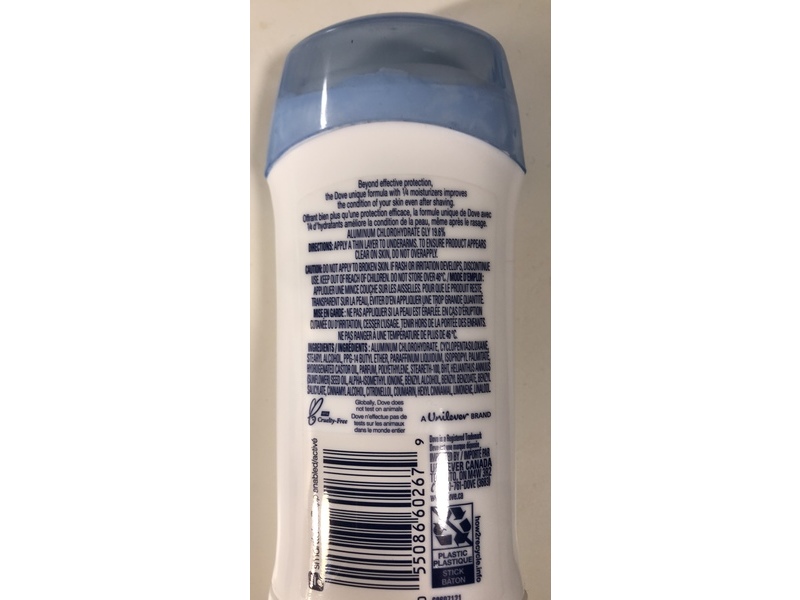 Dove Antiperspirant Powder, 74 g