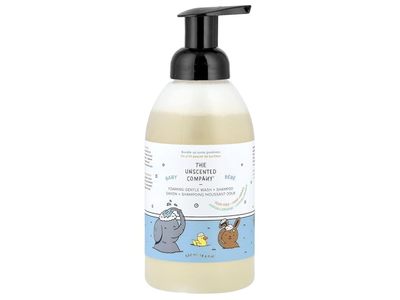 The Unscented Company Baby Foaming Gentle Wash + Shampoo, Fragrance Free, 18.6 fl oz/550 mL