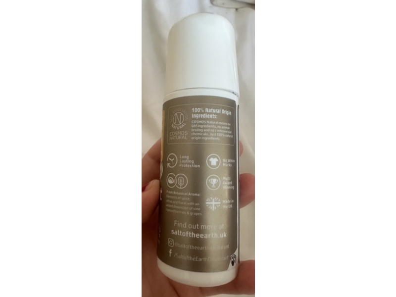 Salt Of The Year Deodorant Roll On, Amber & Sandalwood, 75 mL