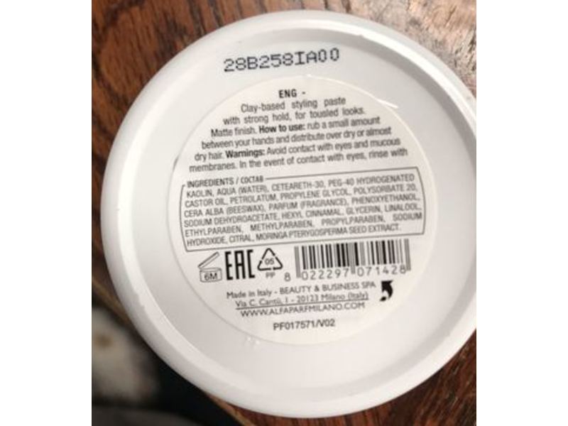 Alfaparf Milano Style Stories Funk Clay, 4.16 oz/118 g