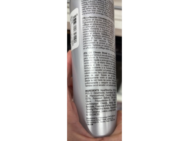 CHI Climate Shield Anti-Humidity Spray And Frizz Tamer, 8 fl oz/237 mL