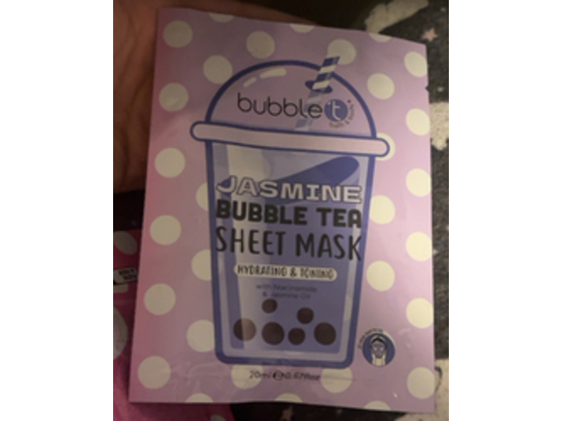 Bubble Cosmetics Bubble Tea Sheet Mask, Jasmine, 0.67 fl oz/20 mL