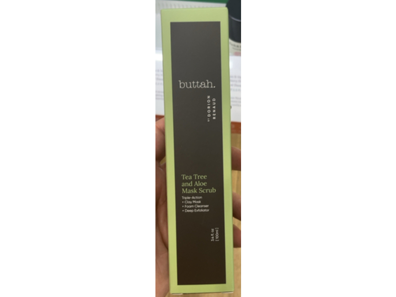 Buttah Skin By Dorion Mask Scrub, Tea Tree & Aloe, 3.4 fl oz/100 mL