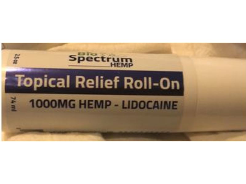 Bio Spectrum Topical Relief Roll On, 1000 mg, 2.5 oz/74 mL