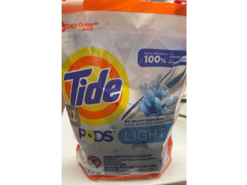 Tide PODS Light Laundry Detergent, Ocean Mist Scent, 27 fl oz/771 g, 31 Count