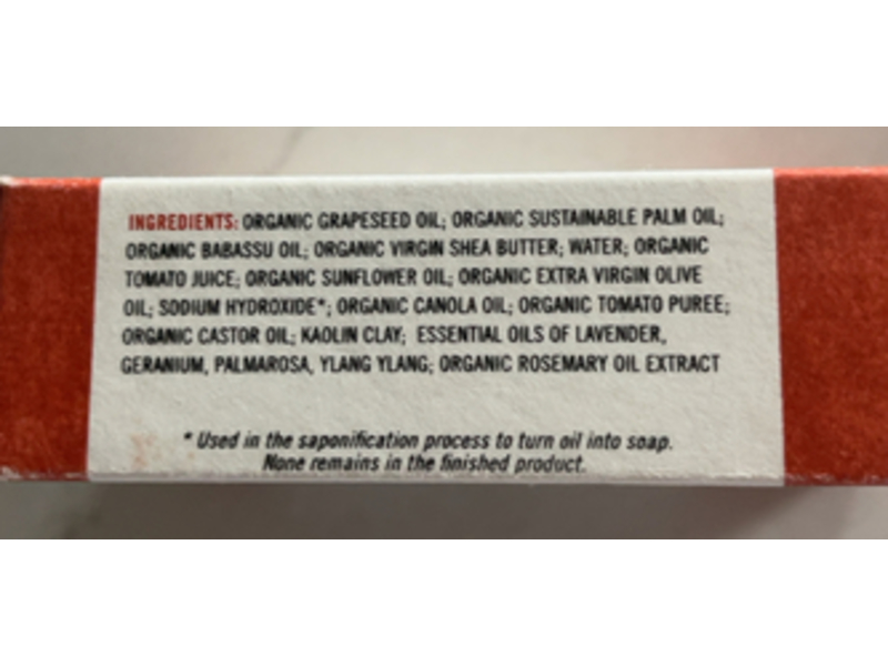 Chagrin Valley Soap & Salve Co Grapeseed Tomato Body Bar Soap, 5.8 oz