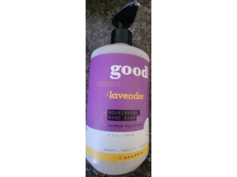 Alaffia Good Soap Nourishing Hand Soap, Lavender, 12 fl oz/355 mL