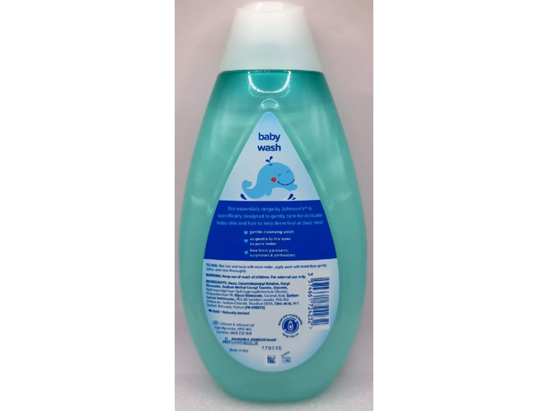 Johnson's Essentials Baby Wash, 500 mL