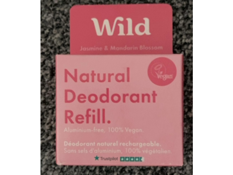 Wild Natural Deodorant Refill, Jasmine & Mandarin Blossom, 40 g