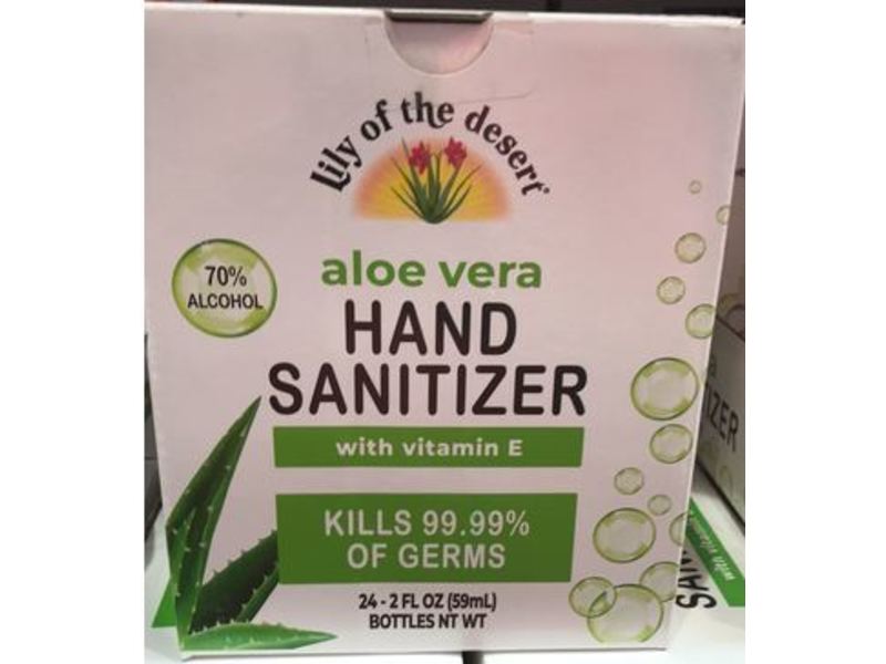Lily Of The Desert Aloe Vera Hand Sanitizer, 2 fl oz/59 mL