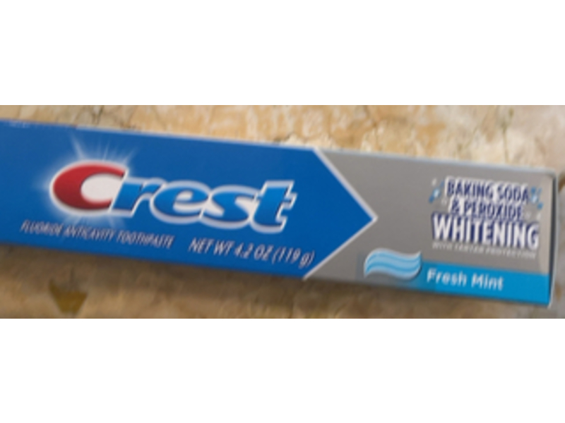 Crest Baking Soda & Peroxide Whitening Toothpaste, Fresh Mint, 4.2 oz/119 g