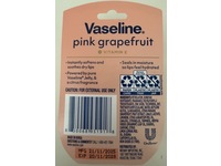 Vaseline Lip Balm, Pink Grapefruit, Vitamin E, 0.25 oz/7 g - thumbnail 3