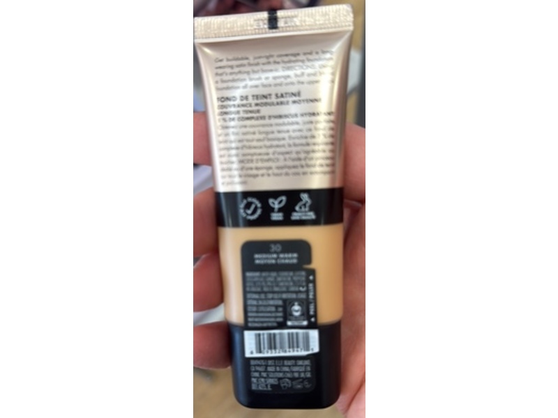 E.l.f. Cosmetics Soft Glam Satin Foundation, 30 Medium Warm, 1 fl oz/30 mL