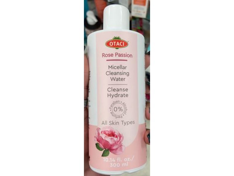 Otaci Rose Passion Micellar Cleansing Water, Cleanse Hydrate, 10.14 fl oz/ 300 mL
