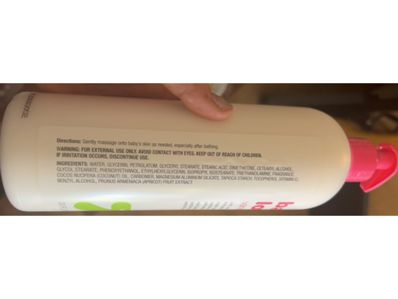 Up & Up Baby Lotion, Vanilla + Apricot, 20 fl oz/519 mL