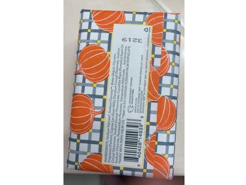 Beekman 1802 Goat Milk Bar Soap, Brown Sugar Pumpkin, 9 oz/255 g