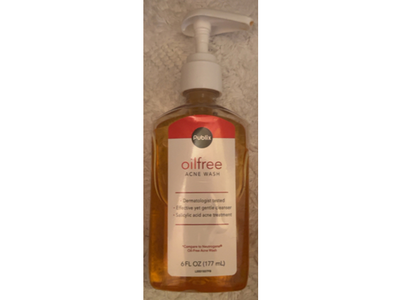 Publix Acne Wash, Salicylic Acid, 6 fl oz/177 mL