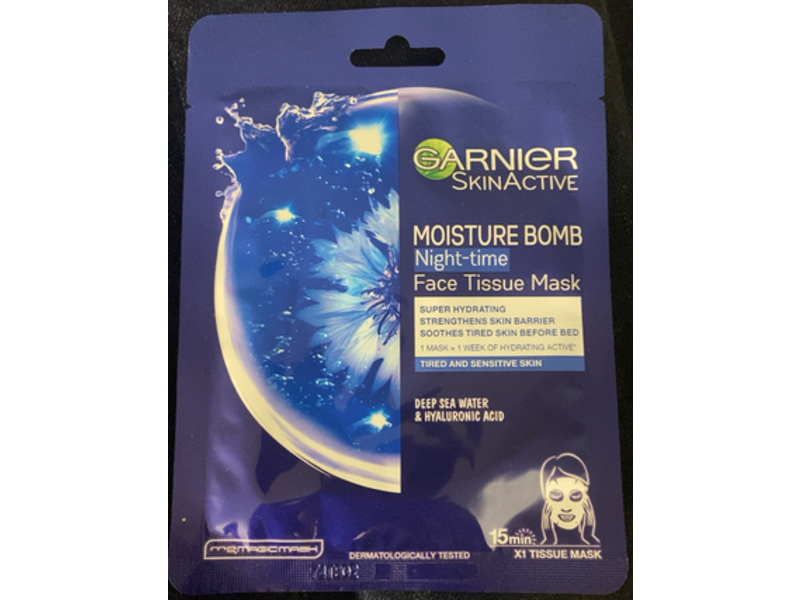 Garnier Moisture Bomb Night Time Sheet Mask, 28 g