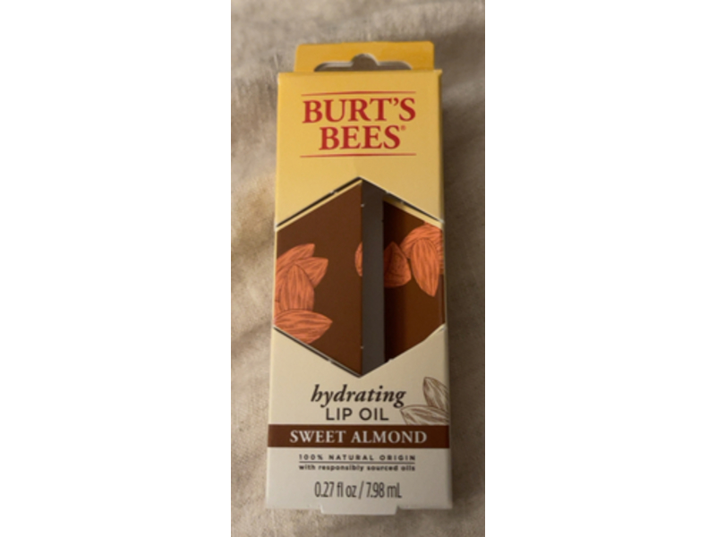 Burt's Bees Hydrating Lip Oil, Sweet Almond, 0.27 fl oz/7.98 mL