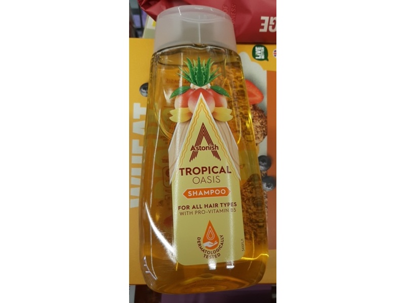 Astonish Tropical Oasis Shampoo, Pro-Vitamin B5, 400 mL