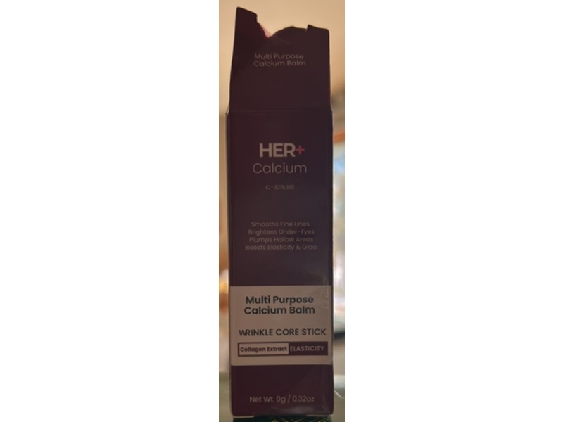 Her+ Multi Purpose Calcium Balm, Collagen Extract, 0.32 fl oz/9 g