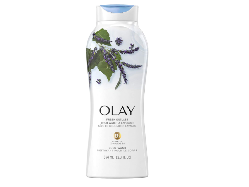 Olay Fresh Outlast B3 Complex Body Wash, Birch Water & Lavender