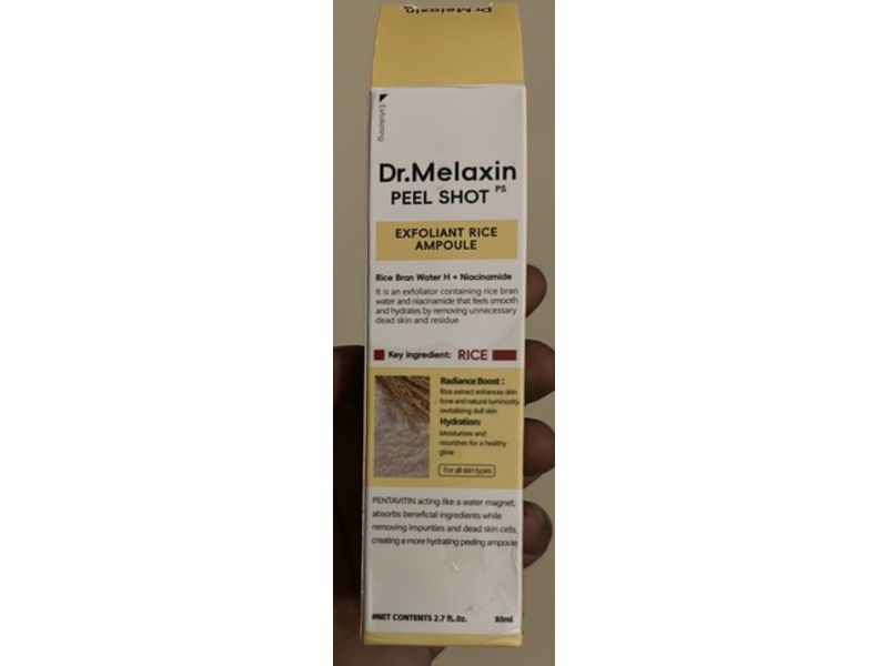 Dr.Melaxin Peel Shot Exfoliant Rice Ampoule, 80 mL