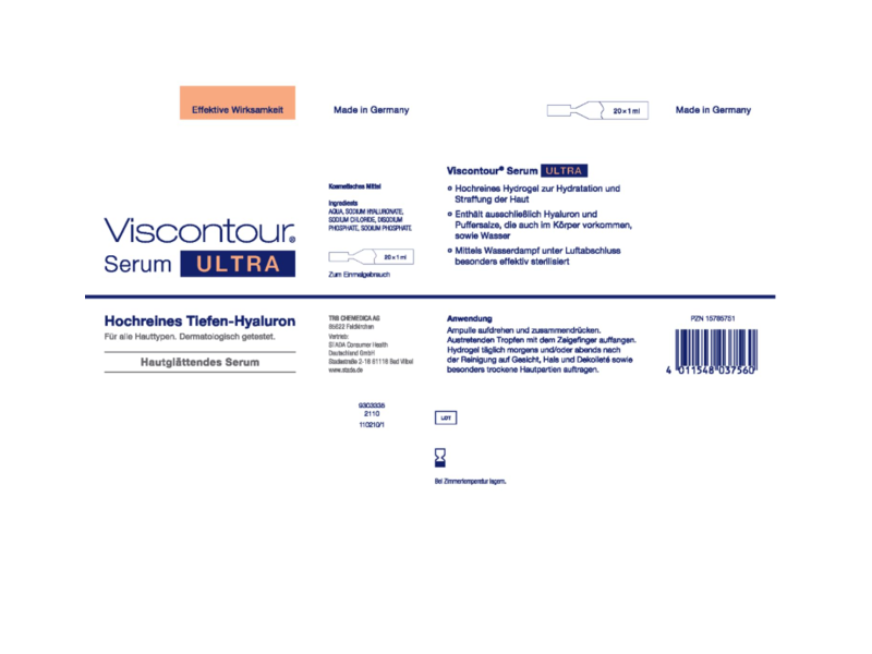 Visconter Ultra Serum, Hyaluronic Acid, 20 mL