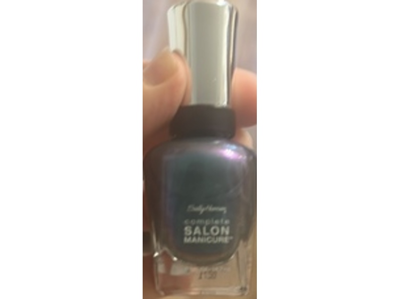 Sally Hansen Complete Salon Manicure Nail Polish, 580 Black & Blue, 0.5 fl oz